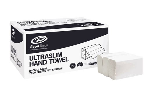 Ultraslim Interleaved Hand Towel - 2 ply
Ultraslim Interleaved Hand Towel - 2 ply
Upgrade your hand drying experience with our Ultraslim Interleaved Hand Towel. These 2 ply towels are designed to provide mSapphire Facility Services