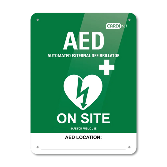 CARDIACT Poly AED On Site Sign 22.5 x 30cmCARDIACT Poly AED On Site Sign 22.5 x 30cmSapphire Facility Services