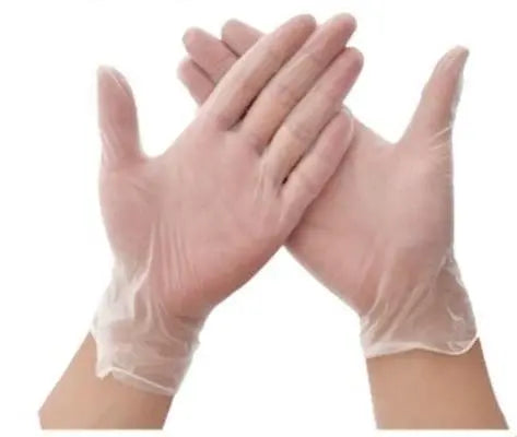 Vinyl Gloves Powder Free - Clear Med Large XLarge - Carton 1000