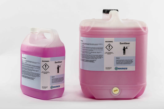 Sanitiser 5L or 20LUse on food plant equipment after equipment has been cleaned and rinsed free of detergent. Always use gloves when using this product.A dilute solution of 1:70 can beSapphire Facility Services