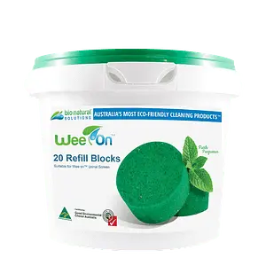 Wee On Urinal Screen Refill Blocks - Bucket of 20 or 40