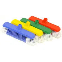 Kitchen Broom Head - 4 ColoursFlagged polyprop bristles to easily trap dirt 270mm width Suits 25mm threaded handlesSapphire Facility Services